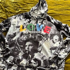 LOVE Elvis SHEIN hoodie L NWOT epic Graceland vlv rockabilly